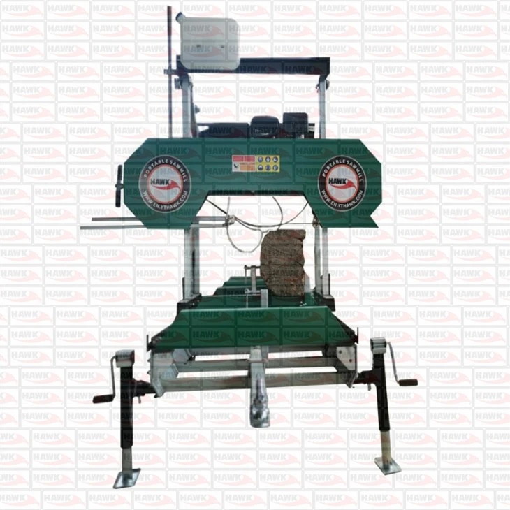 Gasoline Motor Portable Bandsaw Sawmill